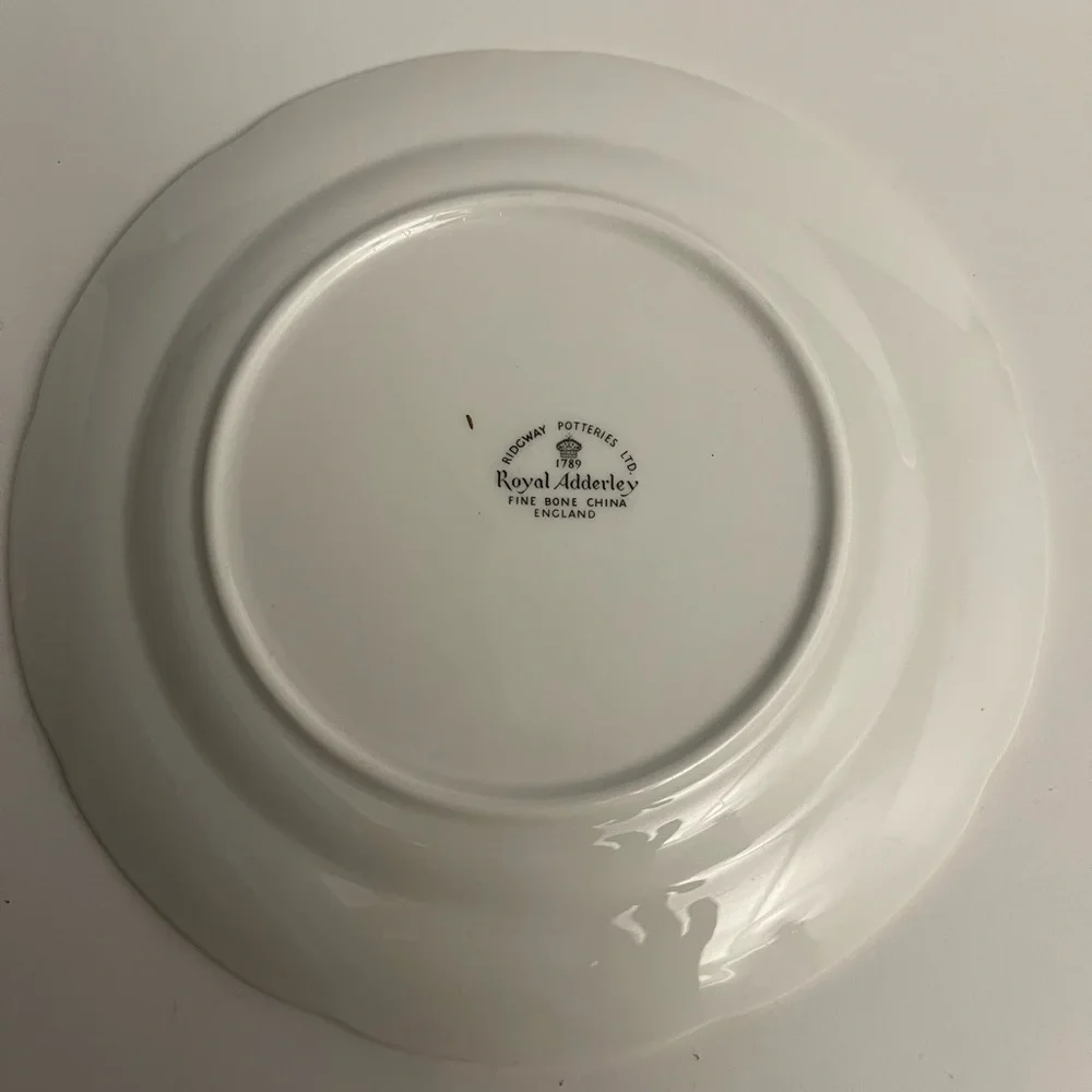 Royal Adderley England Floral Bone China Bread plate